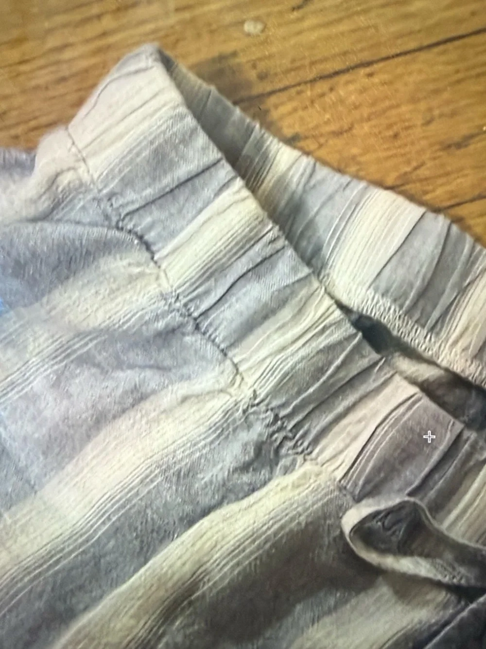 Aritzia Light Blue and White Linen Pants Size Small